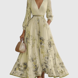 Amelia – Elegancka Plisowana Sukienka Maxi