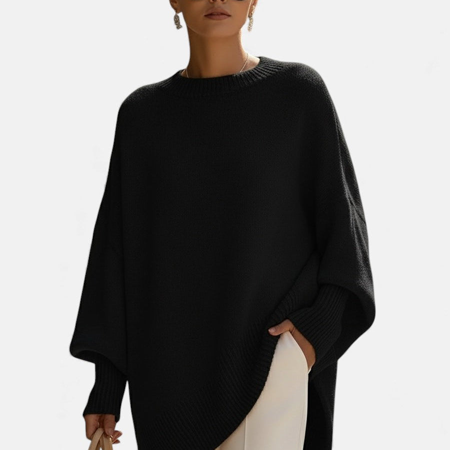 Małgorzata - Luksusowy ponczo oversize