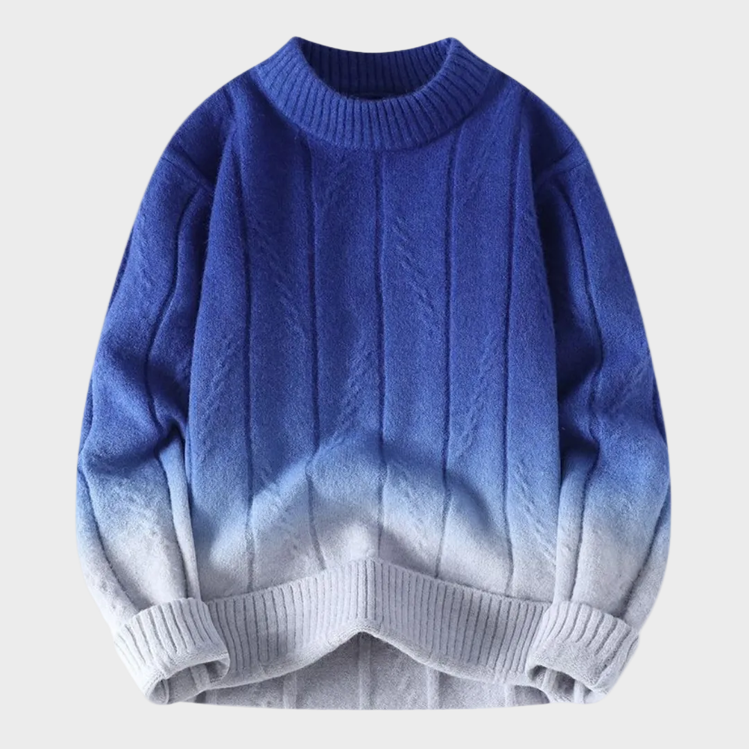 Sweter z gradientowym farbowaniem