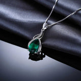 Collar Leonia z Kamieniem Szmaragdowym