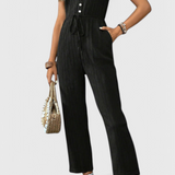 Marisela Mono Teksturowany z Dekoltem w Serek
