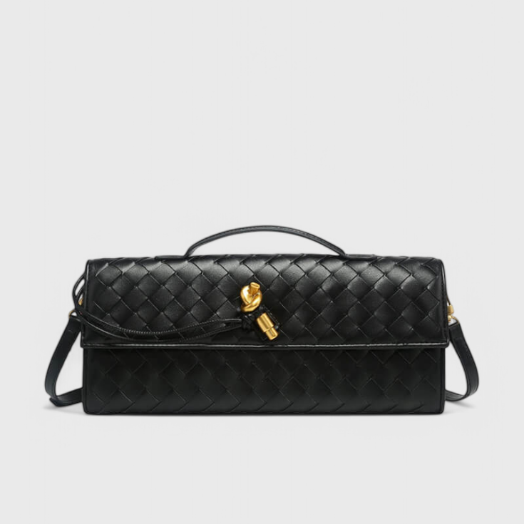 Melanie Clutch z Złotym Detalem Węzła