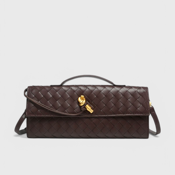Melanie Clutch z Złotym Detalem Węzła