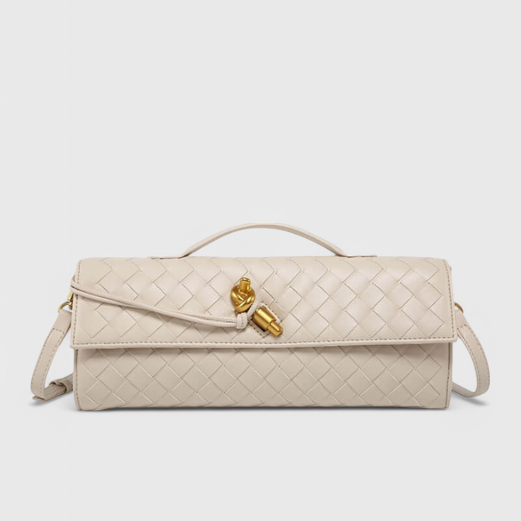 Melanie Clutch z Złotym Detalem Węzła
