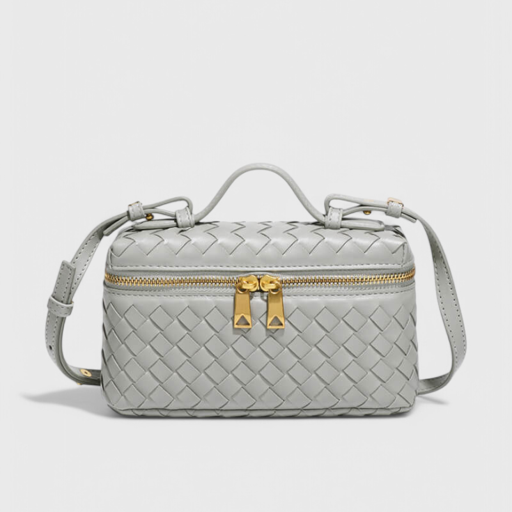 Milla Mini Torebka Woven z Złotymi Akcesoriami